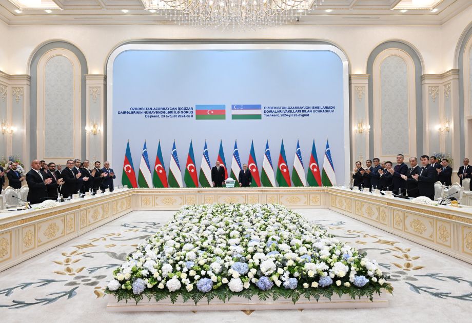 Presidents of Azerbaijan and Uzbekistan with representatives from business communities meet in Tashkent – AzerNews.Az