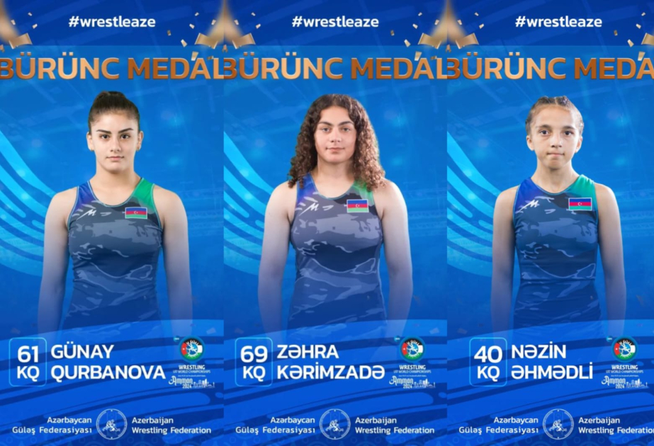 Three Azerbaijani female wrestlers win bronze medals at World Wrestling Championships – Trend News Agency